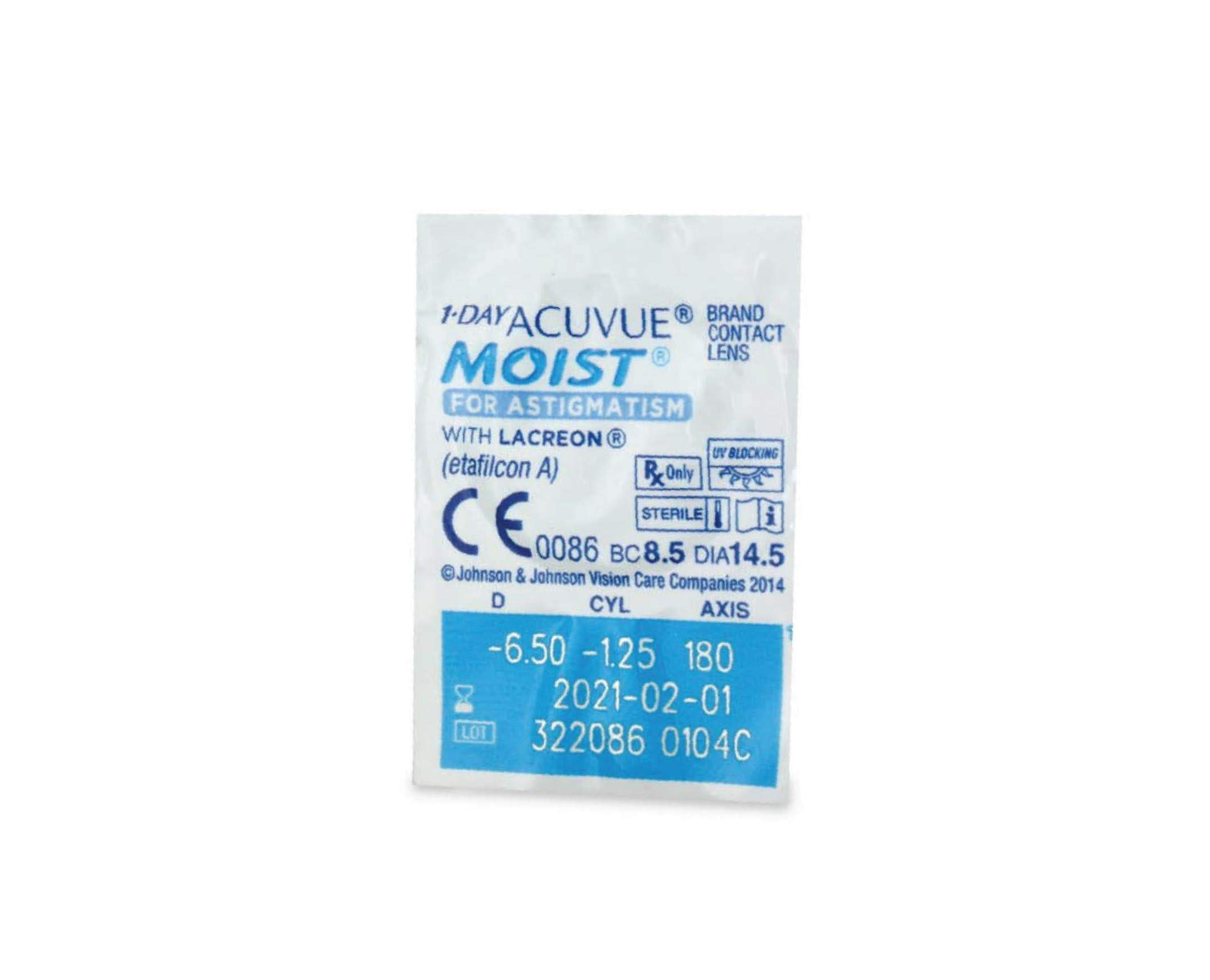Acuvue 1-Day Moist contact lenses