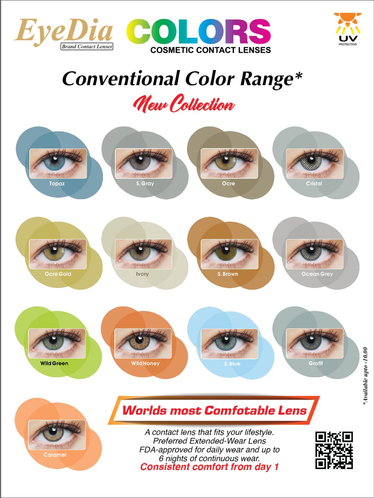 Eye Dia Conventional Colored Lenses