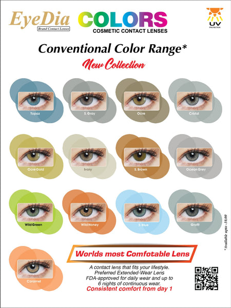 Eye Dia Conventional Colored Lenses